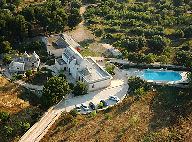 Agriturismo Puglia Masseria Selvaggi vista aerea